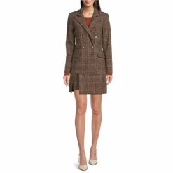 Hot Sale ⌛ Alex Marie Doinne Wool Blend Plaid Print ???? Skirt Mal Plaid ???? -Alex Marie shop unnamed file 1140