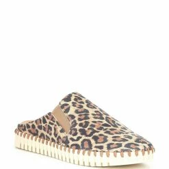 Best Sale ???? Alex Marie Maysette Leopard Print Suede Mules Jaguar/multi ????