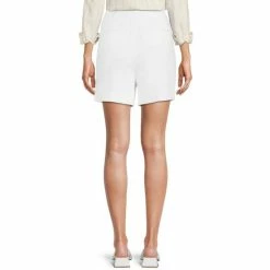 Flash Sale ✨ Alex Marie Rea Tie Cotton Sateen Mid Rise Shorts White ❤️ -Alex Marie shop unnamed file 1230