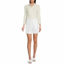 Flash Sale ???? Alex Marie Stripe Long Sleeve Point Collar Button Front Pippa Blouse Khaki/ivory ❤️ -Alex Marie shop unnamed file 1237