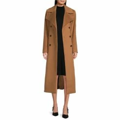 Top 10 ✔️ Alex Marie Stella Double Breasted Long Sleeve Button Front Trench ???? Coat Dark Camel ❤️ -Alex Marie shop unnamed file 152