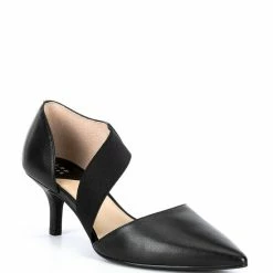 Outlet ???? Alex Marie Brandlin Leather Asymmetrical Strap Pumps Black ????