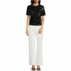 Best Pirce ???? Alex Marie Lia Sequin Crew Neck Short Sleeve Velvet Blouse Black ❤️ 8 Best Pirce ???? Alex Marie Lia Sequin Crew Neck Short Sleeve Velvet Blouse Black ❤️ -Alex Marie shop unnamed file 166