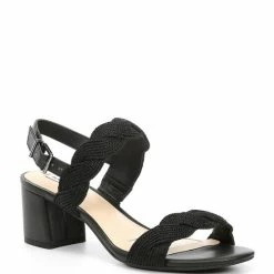 Best Pirce ???? Alex Marie Devah Braided Rope Block Heel ???? Sandals Navy Nova ⭐ -Alex Marie shop unnamed file 222