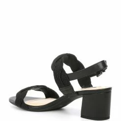 Best Pirce ???? Alex Marie Devah Braided Rope Block Heel ???? Sandals Navy Nova ⭐ -Alex Marie shop unnamed file 224