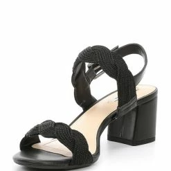 Best Pirce ???? Alex Marie Devah Braided Rope Block Heel ???? Sandals Navy Nova ⭐ -Alex Marie shop unnamed file 225