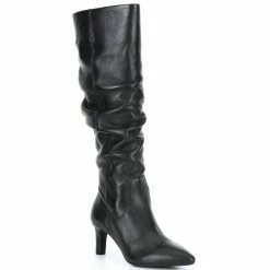 Best deal ✨ Alex Marie Pemerson Tall Slouch Leather ???? Boots Black ⭐
