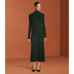 New ???? Alex Marie Tabby Turtleneck Tie Belt Sweater ???? Dress Pine ???? -Alex Marie shop unnamed file 247