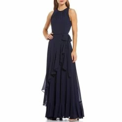 Cheapest ???? Alex Marie Colette Sleeveless Keyhole Crew Neck Tie Waist Tiered Ruffle Hem Maxi Gown Royal Blue ???? -Alex Marie shop unnamed file 25
