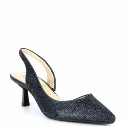 Cheapest ???? Alex Marie Garielle Hotfix Rhinestone Slingback Pumps Seaport Navy ????