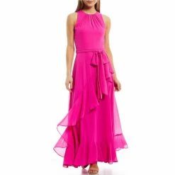 Cheapest ???? Alex Marie Colette Sleeveless Keyhole Crew Neck Tie Waist Tiered Ruffle Hem Maxi Gown Royal Blue ???? -Alex Marie shop unnamed file 29