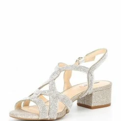 Outlet ⭐ Alex Marie Crennan Rhinestone Strappy Block Heel ???? Dress ???? Sandals Black ???? -Alex Marie shop unnamed file 294