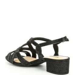 Outlet ⭐ Alex Marie Crennan Rhinestone Strappy Block Heel ???? Dress ???? Sandals Black ???? -Alex Marie shop unnamed file 297