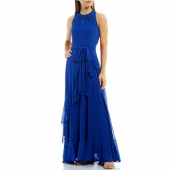 Cheapest ???? Alex Marie Colette Sleeveless Keyhole Crew Neck Tie Waist Tiered Ruffle Hem Maxi Gown Royal Blue ???? -Alex Marie shop unnamed file 30