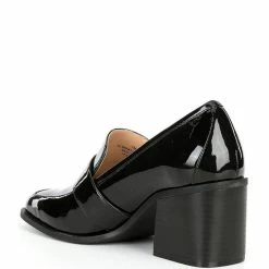 Coupon ⌛ Alex Marie Feller Patent Jewel Buckle Square Toe Loafer Pumps Black ???? -Alex Marie shop unnamed file 339