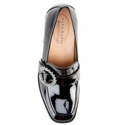 Coupon ⌛ Alex Marie Feller Patent Jewel Buckle Square Toe Loafer Pumps Black ???? -Alex Marie shop unnamed file 341