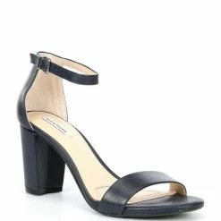 Best Pirce ???? Alex Marie Halmar Ankle Strap Leather Block Heel ???? Sandals Black ????
