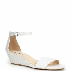 Budget ???? Alex Marie MairiTwo Leather Ankle Strap Wedge ???? Sandals Seaport Navy ????