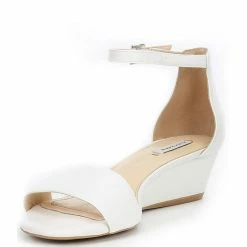 Budget ???? Alex Marie MairiTwo Leather Ankle Strap Wedge ???? Sandals Seaport Navy ???? -Alex Marie shop unnamed file 377