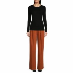 Buy ???? Alex Marie Cara Long Sleeve Crew Neck Machine Washable Sweater Black ???? -Alex Marie shop unnamed file 415