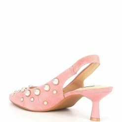 Wholesale ???? Alex Marie Gracie Pearl Embellished Suede Slingback ???? Dress Pumps Black ✨ -Alex Marie shop unnamed file 443