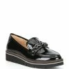 Top 10 ???? Alex Marie Grensley Patent Chain Detail EVA Loafers Black ????