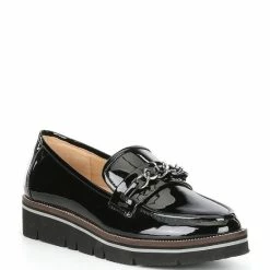 Top 10 ???? Alex Marie Grensley Patent Chain Detail EVA Loafers Black ????