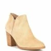 Outlet ???? Alex Marie Gleneva Suede Chelsea Block Heel Booties Hazelnut ????