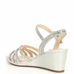 Brand new ???? Alex Marie Makira Rhinestone Embellished Strappy Wedge ???? Sandals Silver ✨ -Alex Marie shop unnamed file 574
