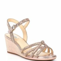 Brand new ???? Alex Marie Makira Rhinestone Embellished Strappy Wedge ???? Sandals Silver ✨ -Alex Marie shop unnamed file 576