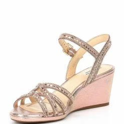 Brand new ???? Alex Marie Makira Rhinestone Embellished Strappy Wedge ???? Sandals Silver ✨ -Alex Marie shop unnamed file 579