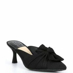 Best Pirce ???? Alex Marie Audrene Point Toe Bow Mules Black ???? -Alex Marie shop unnamed file 62