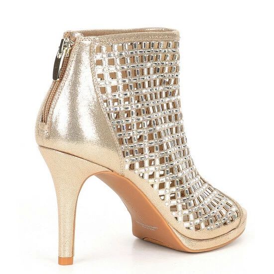 Best deal ???? Alex Marie Livia Shimmer Embellished Peep Toe Platform Shooties Soft Gold ???? 8 Best deal ???? Alex Marie Livia Shimmer Embellished Peep Toe Platform Shooties Soft Gold ???? - Image 8