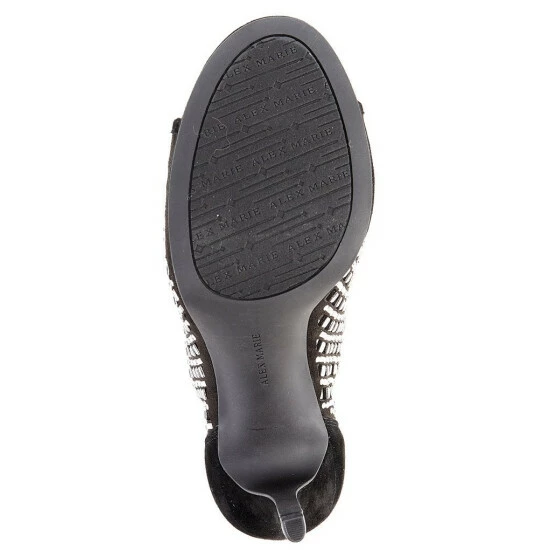 New ✨ Alex Marie Livia Suede Embellished Peep Toe Platform Shooties Black ???? 6 New ✨ Alex Marie Livia Suede Embellished Peep Toe Platform Shooties Black ???? - Image 6