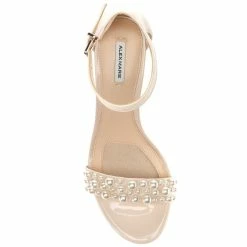 Coupon ???? Alex Marie HalmarThree Patent Pearl Strap Block Heel ???? Sandals Powder Pink ⌛ -Alex Marie shop unnamed file 719