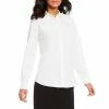 Best deal ❤️ Alex Marie Piper Lightweight Soft Crepe De Chine Point Collar Long Sleeve Button Front Washable Top Ivory ????
