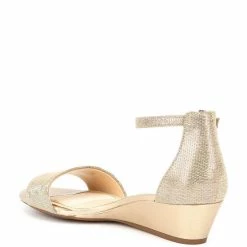 Buy ✔️ Alex Marie Mairitwo Metallic Leather Ankle Strap Wedge ???? Sandals New Nude/totes Gold ???? -Alex Marie shop unnamed file 745