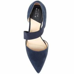 Best deal ???? Alex Marie Brandlin Suede Asymmetrical Strap Pumps Seaport Navy ✔️ -Alex Marie shop unnamed file 761