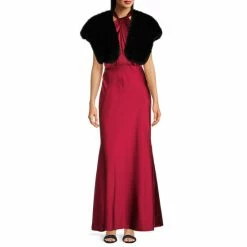 Best deal ✨ Alex Marie Vivienne Stretch Satin Ruched Twist Halter Sheath Gown Scarlett ⌛ -Alex Marie shop unnamed file 773