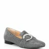 Discount ???? Alex Marie Andrean Glitter Mesh Jewel Buckle Loafers Pewter ✨