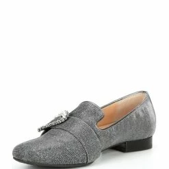 Discount ???? Alex Marie Andrean Glitter Mesh Jewel Buckle Loafers Pewter ✨ -Alex Marie shop unnamed file 808