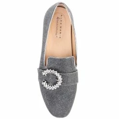 Discount ???? Alex Marie Andrean Glitter Mesh Jewel Buckle Loafers Pewter ✨ -Alex Marie shop unnamed file 809