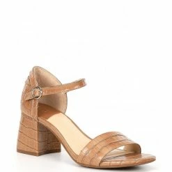 Cheap ???? Alex Marie Aidrea Croco Print Ankle Strap Block Heel ???? Sandals Sweet Caramel ???? -Alex Marie shop unnamed file 832