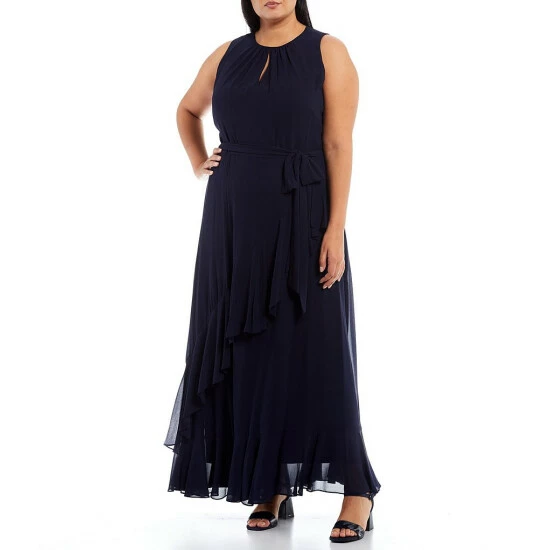Buy ???? Alex Marie Plus Size Colette Sleeveless Keyhole Round Neck Maxi ???? Dress Navy ⌛ 1 Buy ???? Alex Marie Plus Size Colette Sleeveless Keyhole Round Neck Maxi ???? Dress Navy ⌛