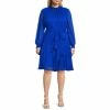 Best deal ???? Alex Marie Plus Size Rosalia Long Split Blouson Sleeve Smocked Mock Neck Tiered Ruffle ???? Dress Black ????