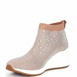 Buy ???? Alex Marie Halika Rhinestone Embellished Knit Wedge ???? Sneakers Merlot ???? -Alex Marie shop unnamed file 90