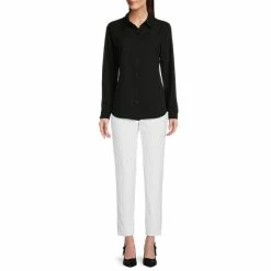 Best Pirce ⭐ Alex Marie Piper Solid Button Down Collar Long Sleeve Blouse Sandstone Tan ⭐ -Alex Marie shop unnamed file 902