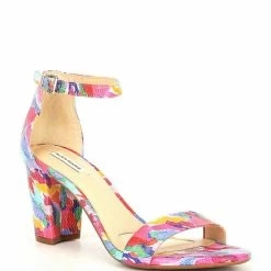 Top 10 ✨ Alex Marie Halmar Multi Ankle Strap Leather Block Heel ???? Sandals Carmen Multi ⌛